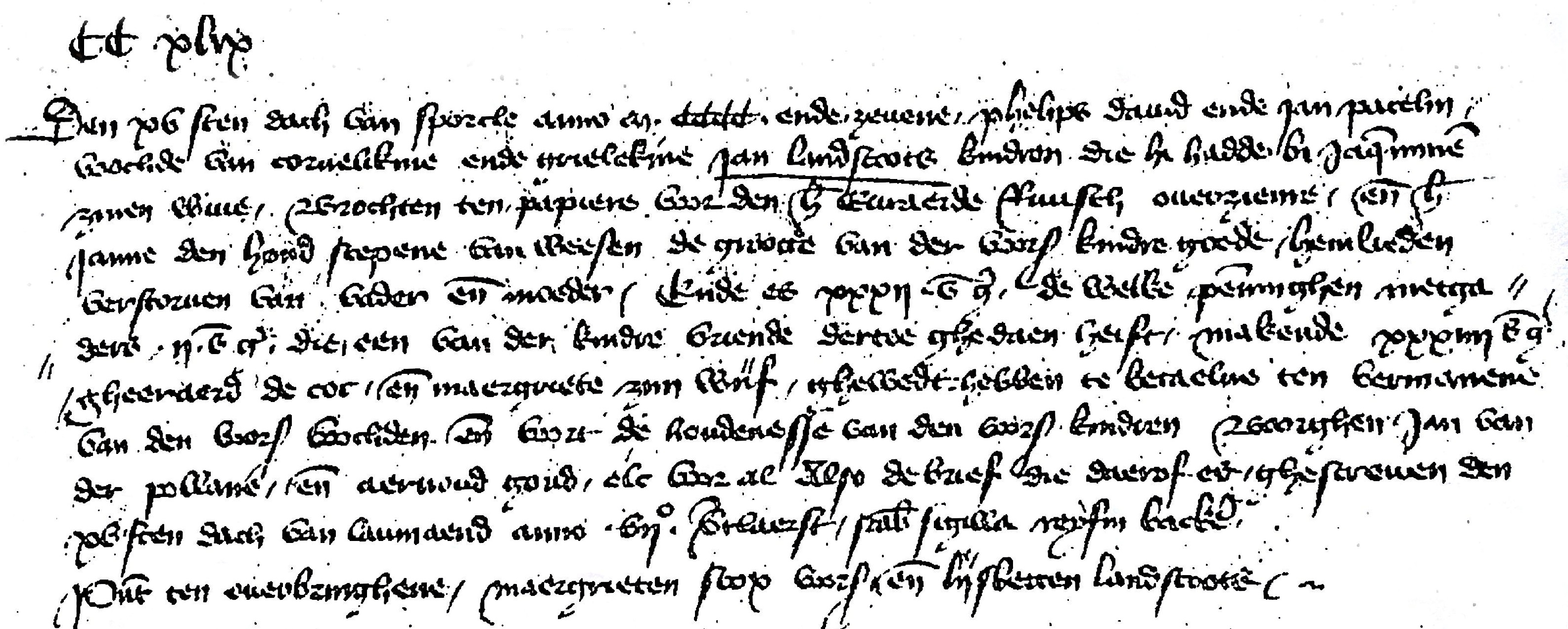 Weesakte van Cornelekine en Grielekine, kinderen van Jan Landscote en Jacquemijne, 1407