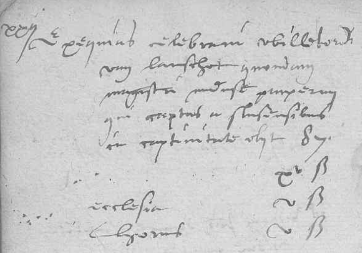 Uitvaartnotitie van Willeboort van Landtschoot, overleden in gevangenschap te Sluis in 1587