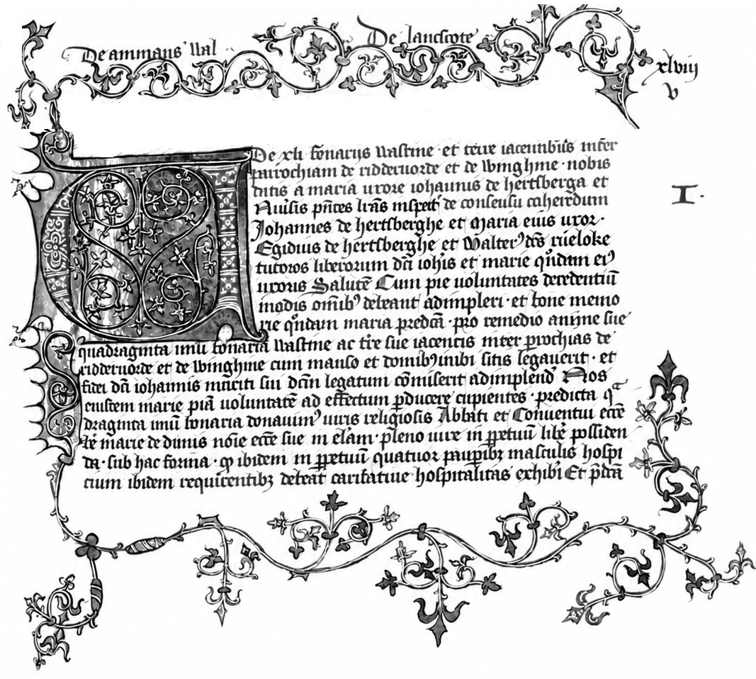 Detail van het manuscript