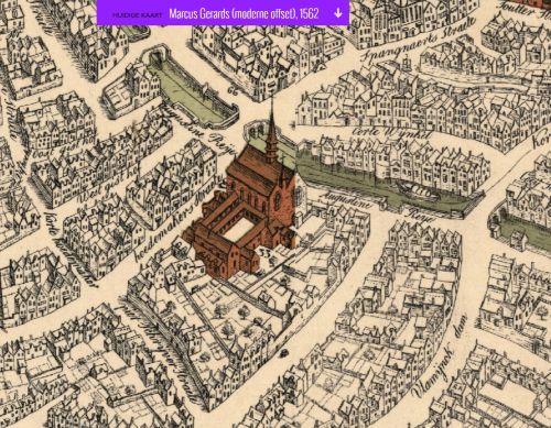 Verdwenen Augustijnenkerk te Brugge