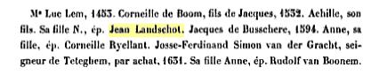 Jean Landschot in 1532