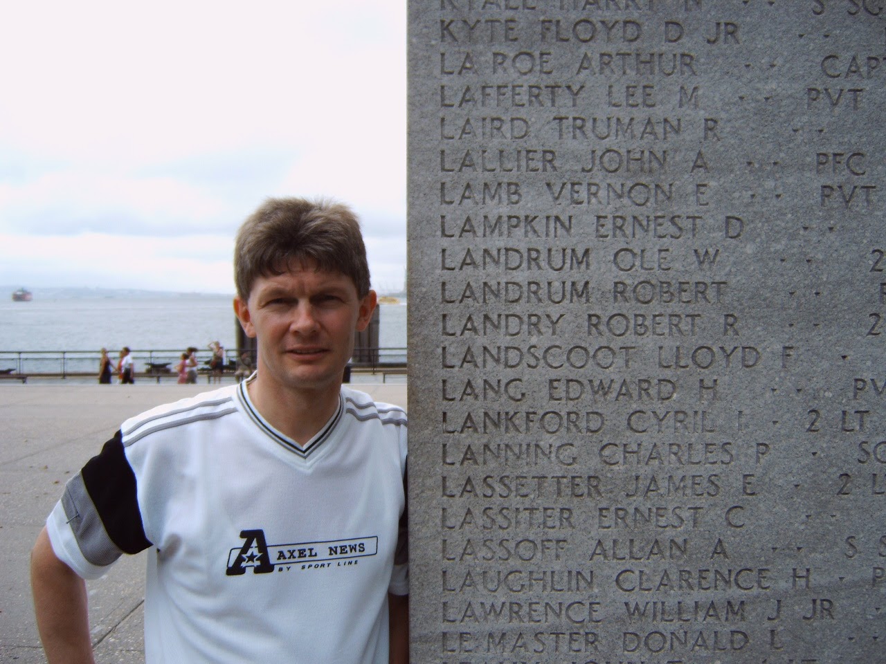 Inscribed memorial in Battery Park
