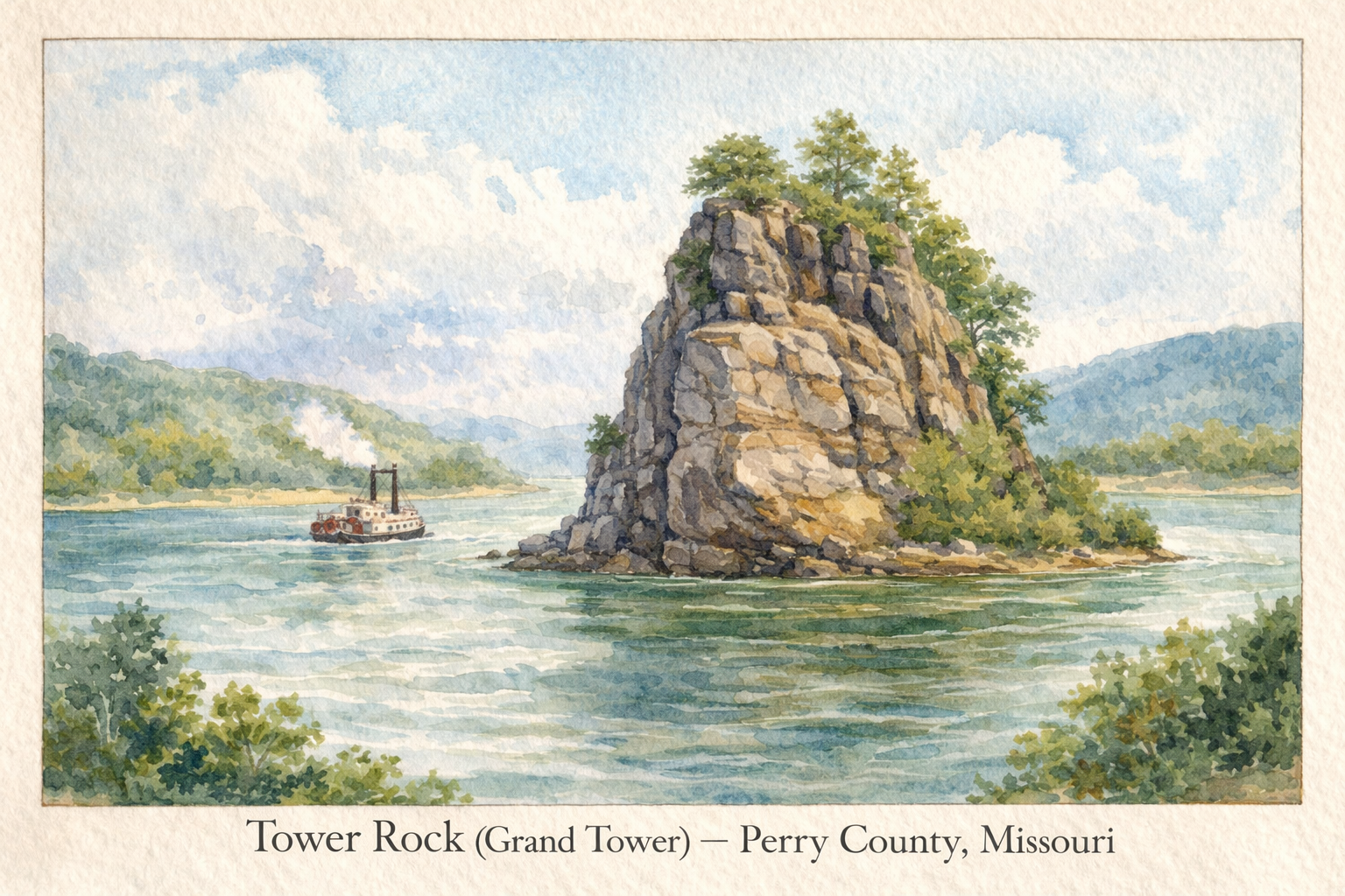 Mississippi River and early Missouri landscape
