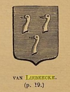 Wapen van de familie Van Liebeecke