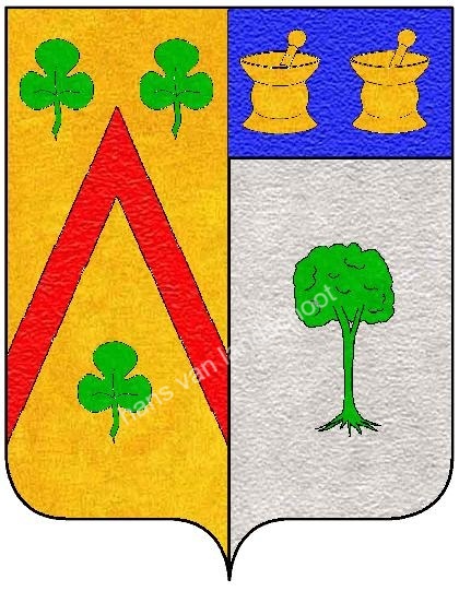Alliantiewapen Vander Plancke en Huwyn