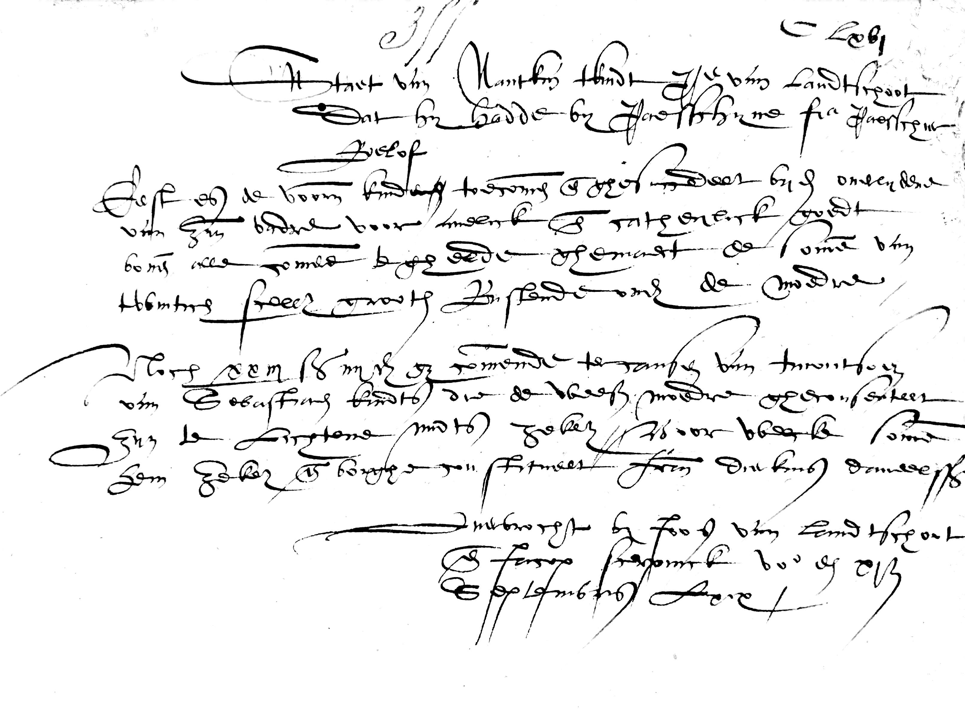 Weesakte van Pieter van Landschoot, Eeklo 1569